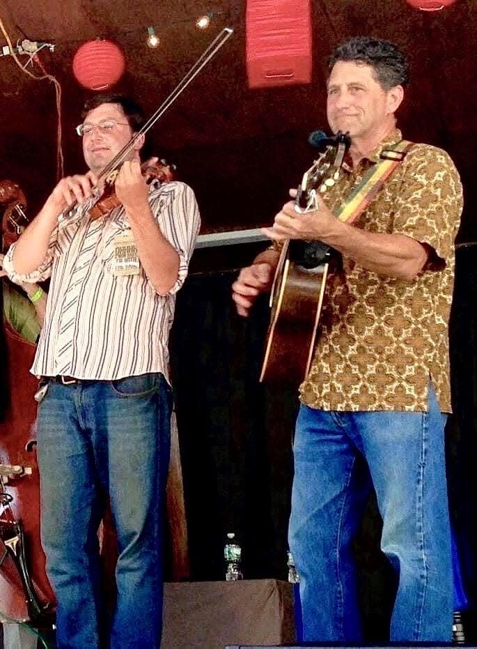 Left to right Dave Talmage and Cecil Abels will host the first in the Bluegrass Summer Porch Series June 26 at Hackmatack Farm in Berwick