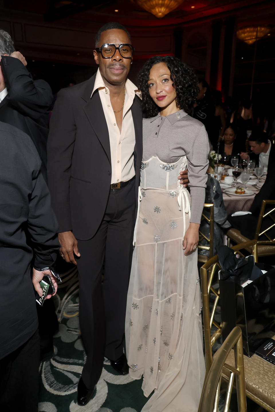 BEVERLY HILLS, CALIFORNIA - FEBRUARY 21: (L-R) Colman Domingo and Ruth Negga attend the 15th Annual AAFCA Awards at Beverly Wilshire, A Four Seasons Hotel on February 21, 2024 in Beverly Hills, California. (Photo by Emma McIntyre/Getty Images)