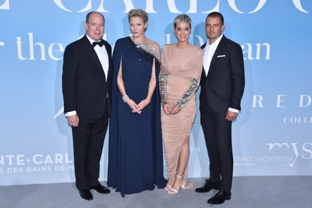 The lovebirds attended the Monte-Carlo Gala for the Global Ocean 2018 on Wednesday.