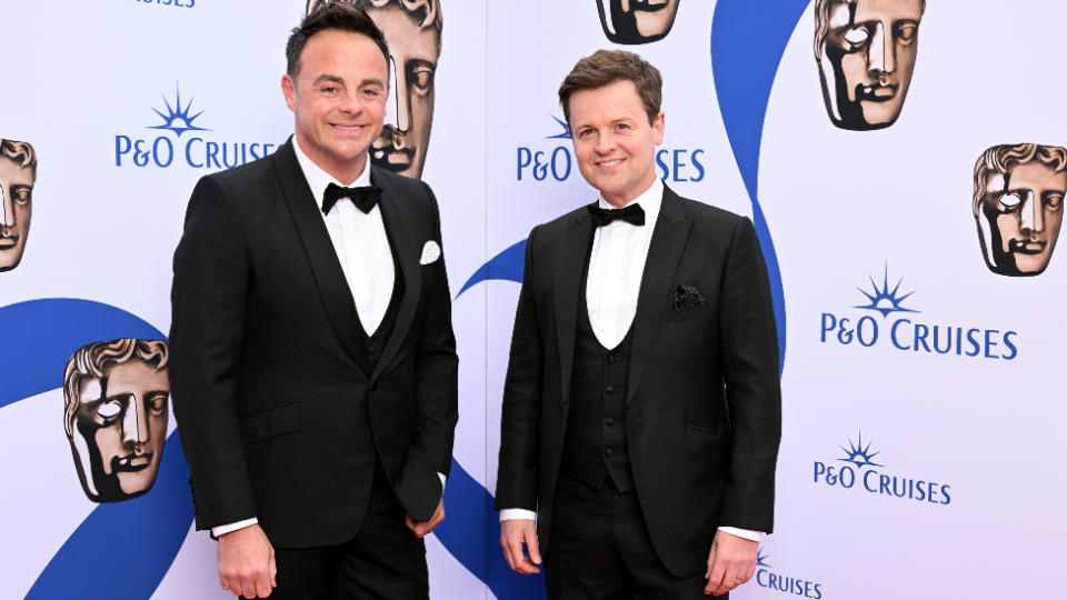 Anthony McPartlin and Declan Donnelly attend the 2023 BAFTA Television Awards with P&amp;O Cruises at The Royal Festival Hall on May 14, 2023 in London, England
