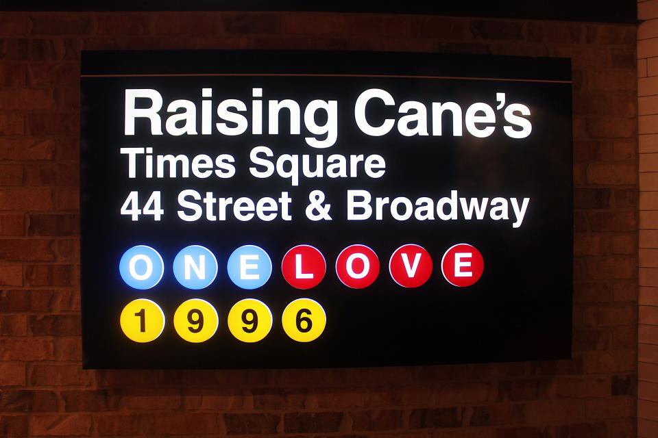 raising canes times square flagship restaurant