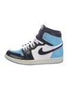<p>These vintage <span>Jordan 1 Retro High UNC Patent Athletic Sneakers</span> ($345) are from 2019 and come in flashy patent leather and a tall, quilted tongue. Make them look like the prized possession that they are by drawing attention to them with a ribbed white ankle sock. </p>