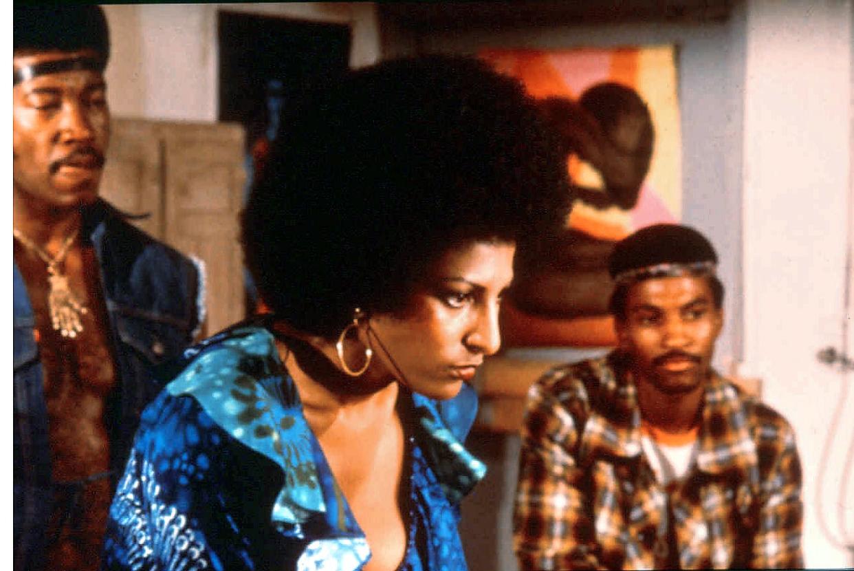 Pam Grier stars as the title character, a Black woman seeking revenge when her government agent boyfriend is killed, in 1974's "Foxy Brown."