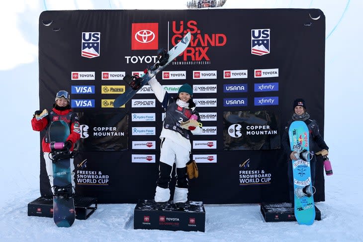 snowboard podium Grand Prix Copper 21