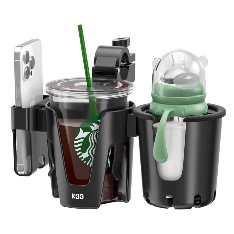 <p>Courtesy of Amazon</p><p>It seems nuts that many strollers don’t come with cupholders, but it is the sad reality. Thankfully, this clip-on cup holder attaches securely to any stroller, comes with a slot to store a phone, and has a second cup holder that clips on to hold the kid’s milk bottle as securely as Dad’s coffee mug. It’s the definition of a low-investment, high-reward item that first-time parents will be thankful to receive.</p><p>[$15; <a href="https://clicks.trx-hub.com/xid/arena_0b263_mensjournal?q=https%3A%2F%2Fwww.amazon.com%2FKDD-Stroller-Removable-Rotation-Wheelchair%2Fdp%2FB0C8NKSK7D%3FlinkCode%3Dll1%26tag%3Dmj-yahoo-0001-20%26linkId%3De69f9d7ec159fea11ccd62a045ebf214%26language%3Den_US%26ref_%3Das_li_ss_tl&event_type=click&p=https%3A%2F%2Fwww.mensjournal.com%2Fgear%2Fgifts-for-new-dads%3Fpartner%3Dyahoo&author=Cameron%20LeBlanc&item_id=ci02cc9a3980002714&page_type=Article%20Page&partner=yahoo&section=shopping&site_id=cs02b334a3f0002583" rel="nofollow noopener" target="_blank" data-ylk="slk:amazon.com;elm:context_link;itc:0;sec:content-canvas" class="link ">amazon.com</a>]</p>