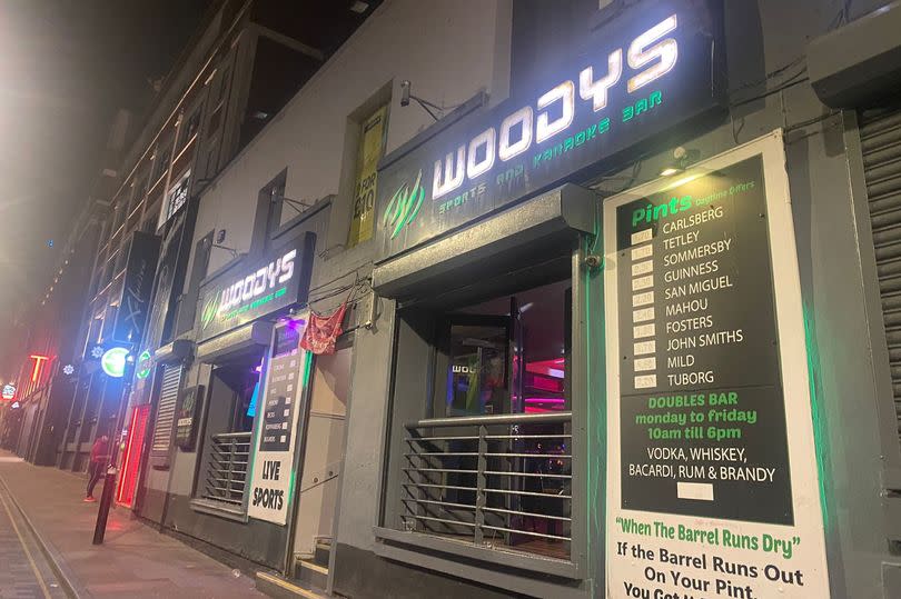 Woody's karaoke bar on Wood Street