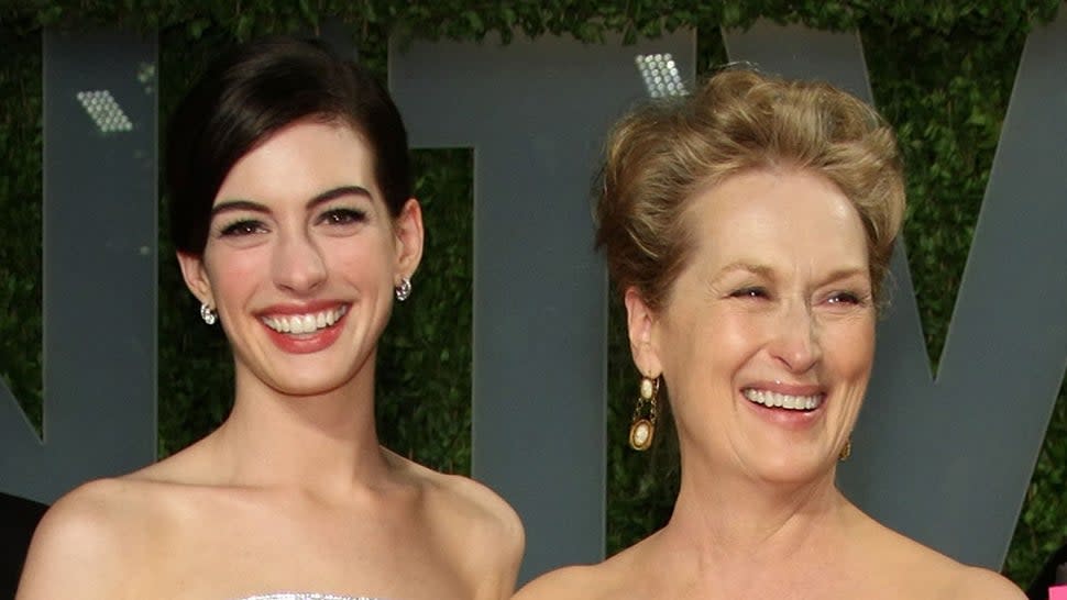 Anne Hathaway and Meryl Streep