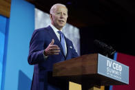 President Joe Biden speaks at the IV CEO Summit of the Americas, Thursday, June 9, 2022, in Los Angeles. (AP Photo/Evan Vucci) (AP Photo/Evan Vucci)