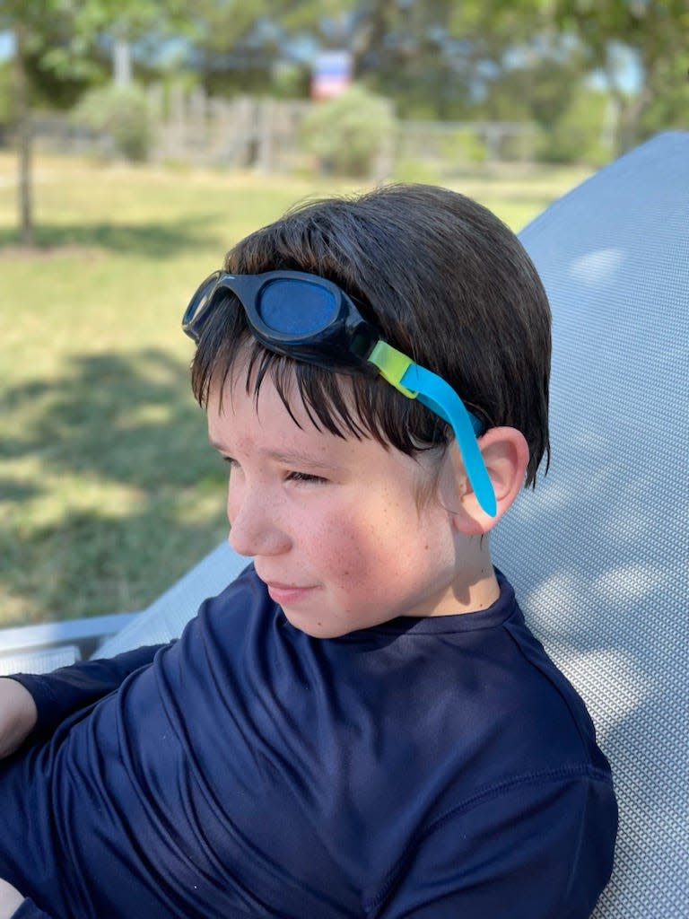 James Byrne-Martinez, 9, loves swimming as well as everything involving the video game character Mario. His parents feel better able to understand him after attending the Autism 101 program at Dell Children's Medical Center.