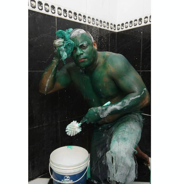 Incredible Hulk body paint job I did some moons ago, fun times