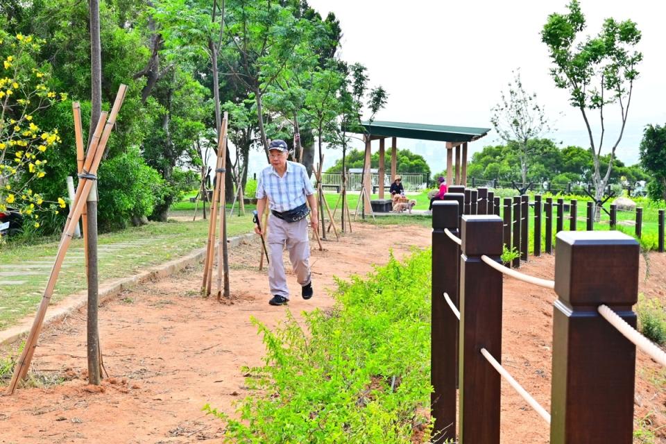 竹坑南寮登山步道去年228連假期間受到野火波及，通往A步道觀景平台沿線遭火災燒毀，不過已在4月重新開放。   圖：台中市政府觀光旅遊局／提供