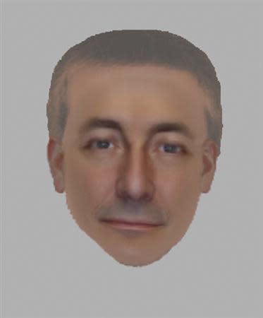 An e-fit image released by the Metropolitan Police on October 14, 2013 of a man they want to identify and trace in connection with their investigation into the disappearance of Madeleine McCann. REUTERS/Metropolitan Police/Handout