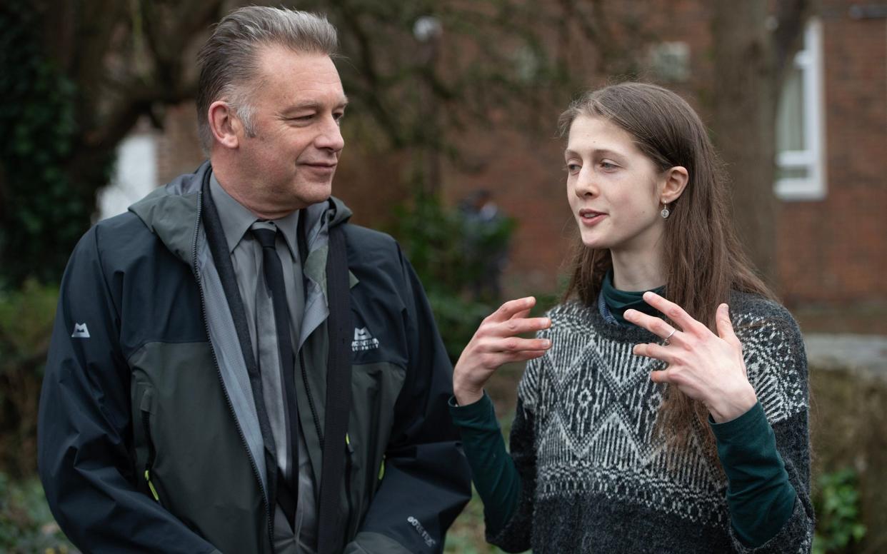 Chris Packham and Cressie Gethin