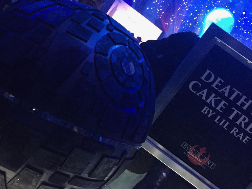 Death Star Cake Display