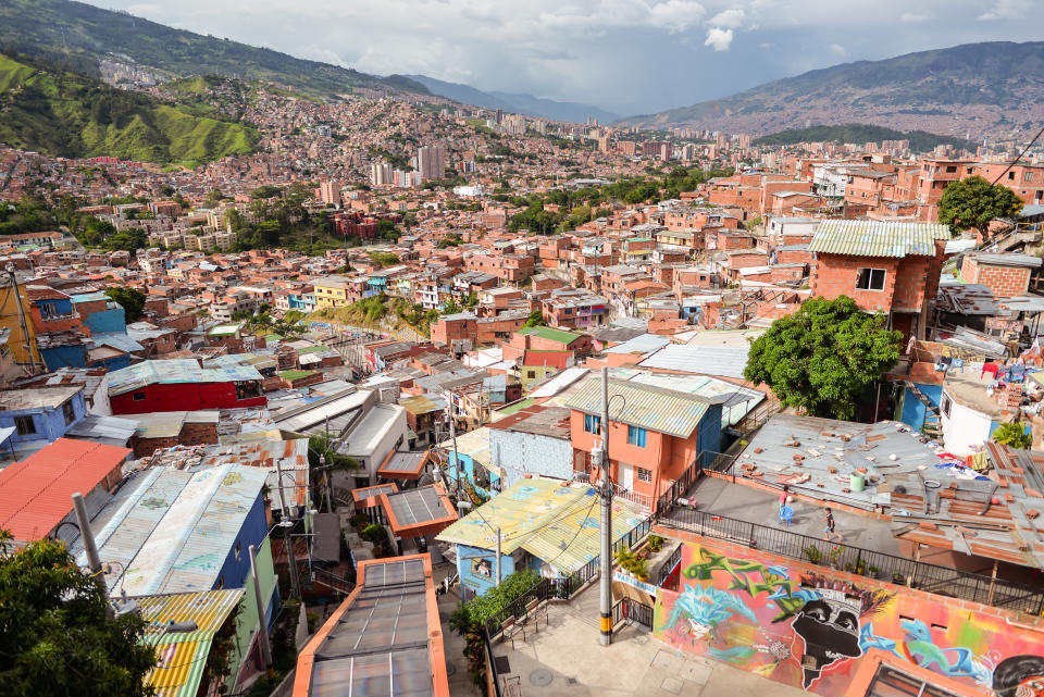 Vista panorámica de la Comuna 13. Getty Creative