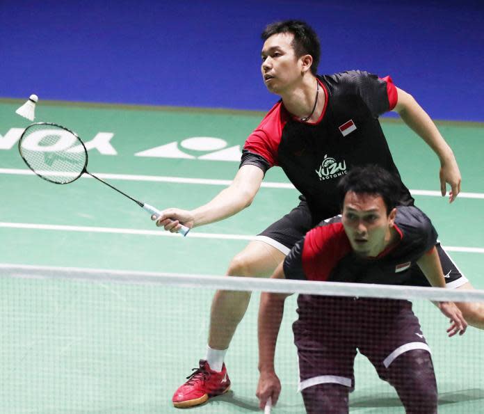 ▲Hendra Setiawan/Mohammad Ahsan。（圖／美聯社／達志影像）