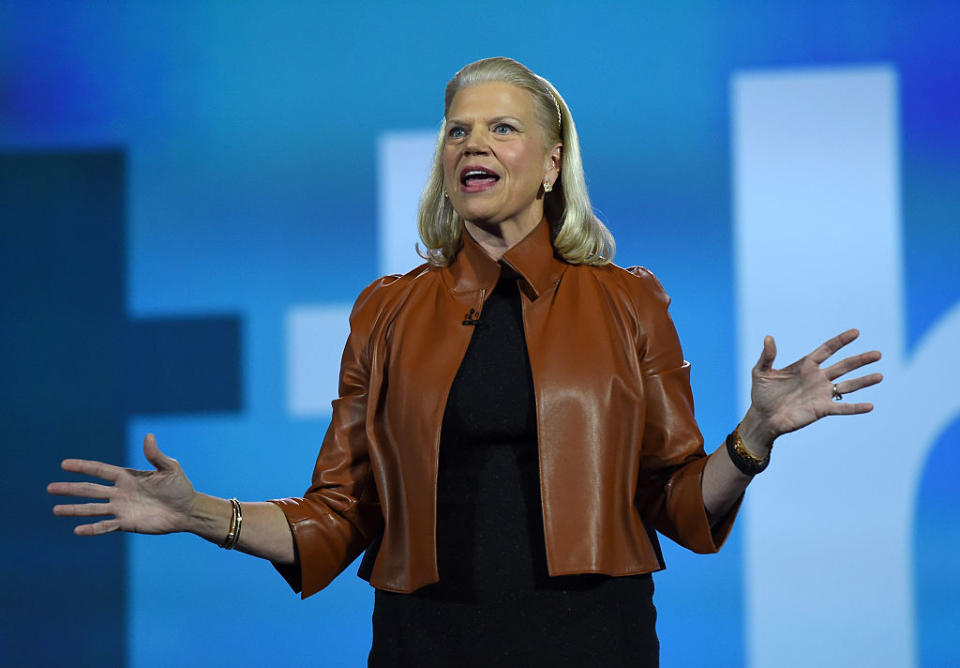 <p>No. 8: Northwestern University<br>Known UHNW alumni: 365<br>Combined wealth: $80 billion<br>Former grad and IBM Chairman, President and CEO Ginni Rometty is seen here. (Photo by Ethan Miller/Getty Images) </p>