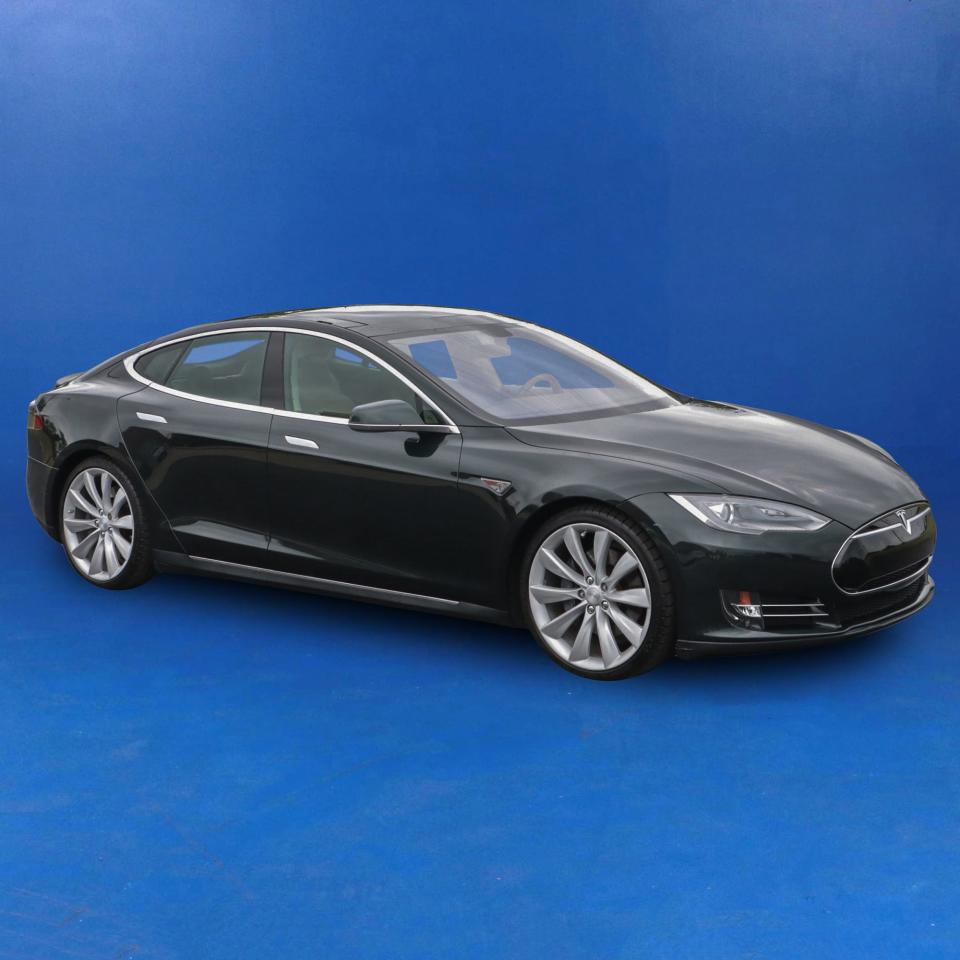 Jack White's personal Tesla Model S. He called this car 'The Green Machine', thought to be the first model S in the State of Tennessee, this car long-served as White's daily driver.
