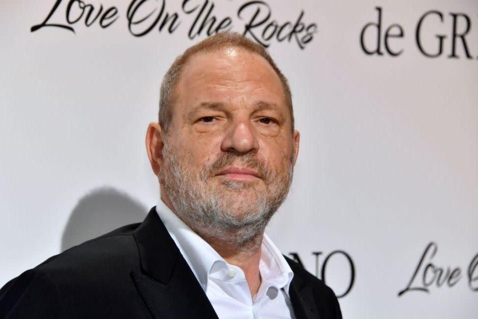 Rose is currently taking Weinstein, pictured before claims came to light, to court over the alleged behaviour. Source: Getty