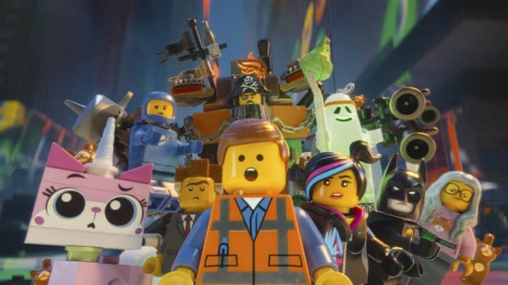 The main characters of The Lego Movie.