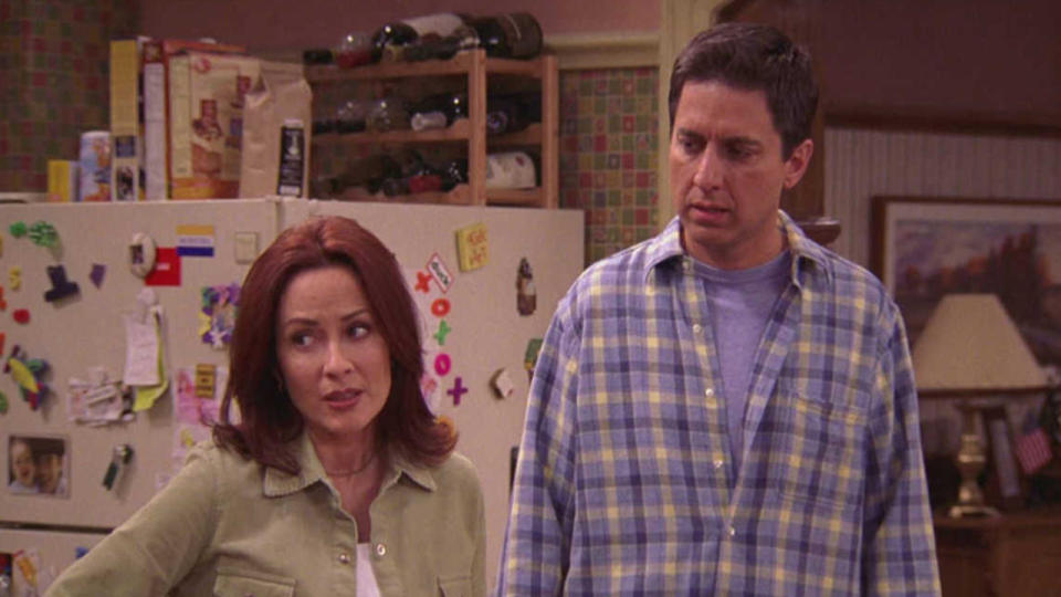 Patricia Heaton and Ray Romano on. Everybody Loves Raymond