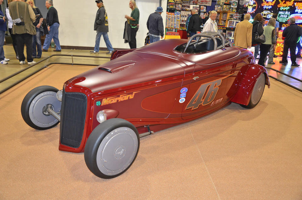 Mark & Dennis Mariani's 1933 Bonneville Salt Flats roadster, a speed record holder.