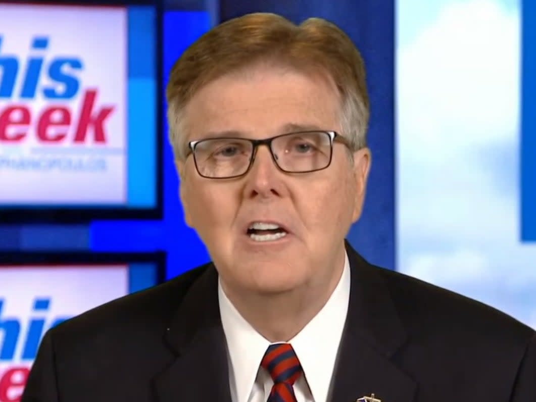 <p>File image: Texas Lt Governor Dan Patrick has levelled allegations of “rigging” in elections on several occassions</p>