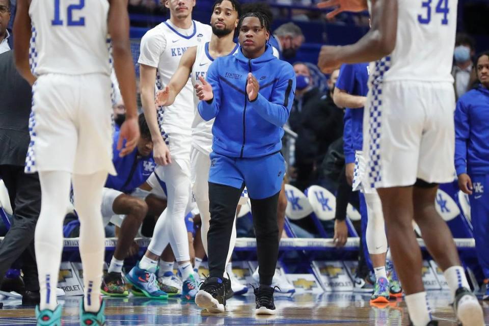 Starting point guard Sahvir Wheeler has had to sit out Kentucky’s last two games after suffering a neck injury against LSU. He is expected to return to the lineup Saturday against Tennessee.