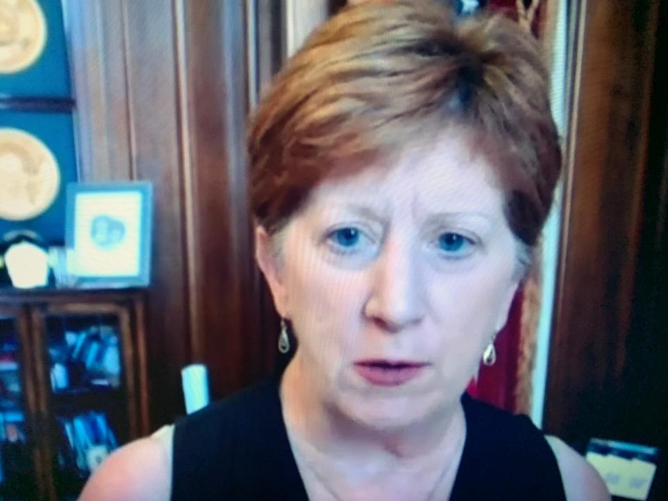 Abany Mayor Kathy Sheehan speaks during a Zoom conference call on May 31, 2022.