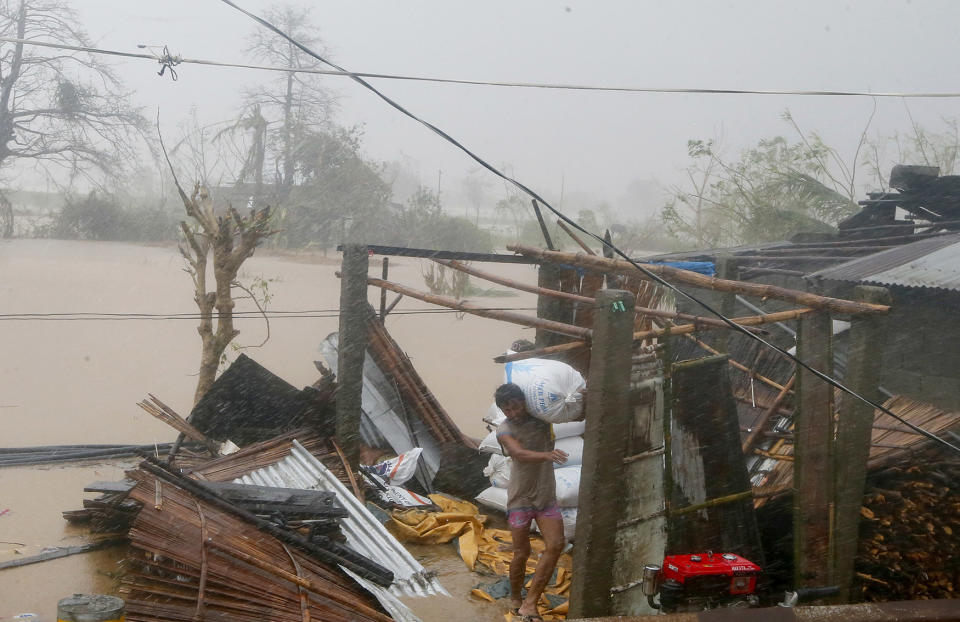 Typhoon Haima survivior