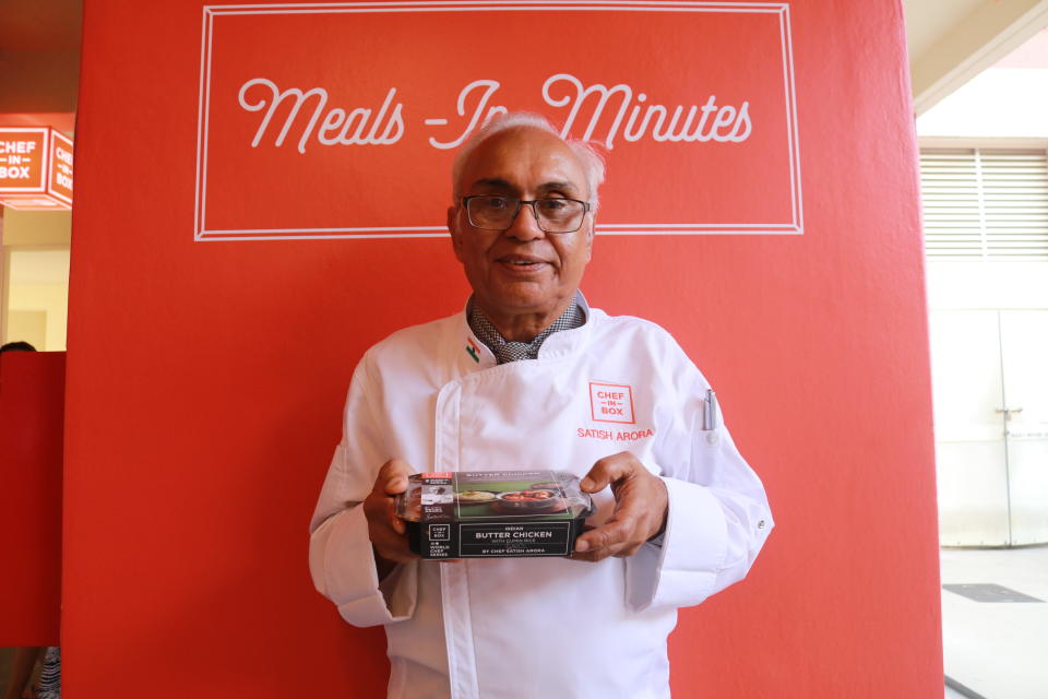 The vending machine cafe in Pasir Ris features an exclusive range of dishes by renowned chef Satish Arora. (Photo: Nurul Azliah/ Yahoo Lifestyle Singapore)