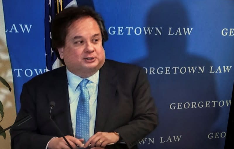 FILE PHOTO: Attorney George Conway speaks at Georgetown Law School in Washington