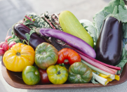 <p>The optimal amount of vegetables is 400g a day – not enough puts us more at risk of heart-related death.<br> (Picture: Rex) </p>