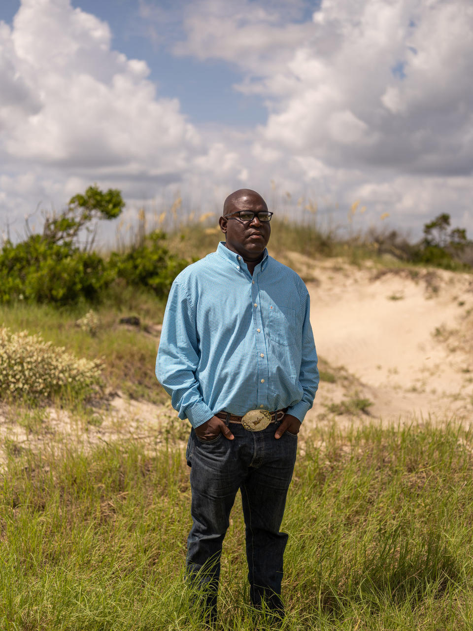 J.R. Grovner on Nanny Goat Beach<span class="copyright">Lynsey Weatherspoon for TIME</span>