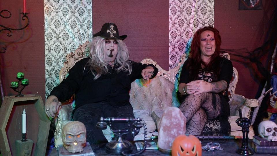 Kenosha's community of horror TV hosts, including the late Deadgar Winter (played by Curt Meyer, left) and Storm Winter, is the focus of the new documentary "I'm Your Host," premiering at the Milwaukee Twisted Dreams Film Festival in October at the Times Cinema.