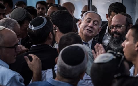 Benjamin Netanyahu often relies on ultra-Orthodox parties for his majority - Credit: New York Times / Redux / eyevine