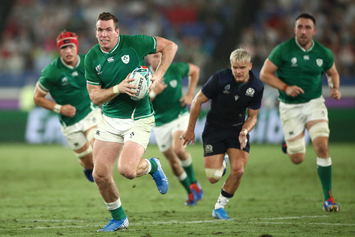 Chris Farrell of Ireland makes a break. (Credit: Getty Images)