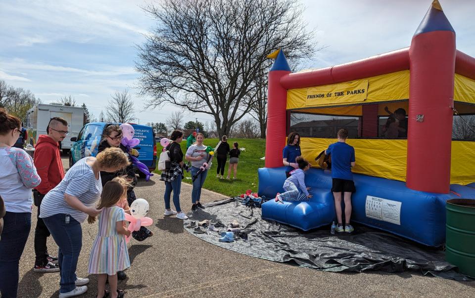 Nearly 200 people attended Monday's eclipse-viewing party at Butler Rodman Park in Alliance.