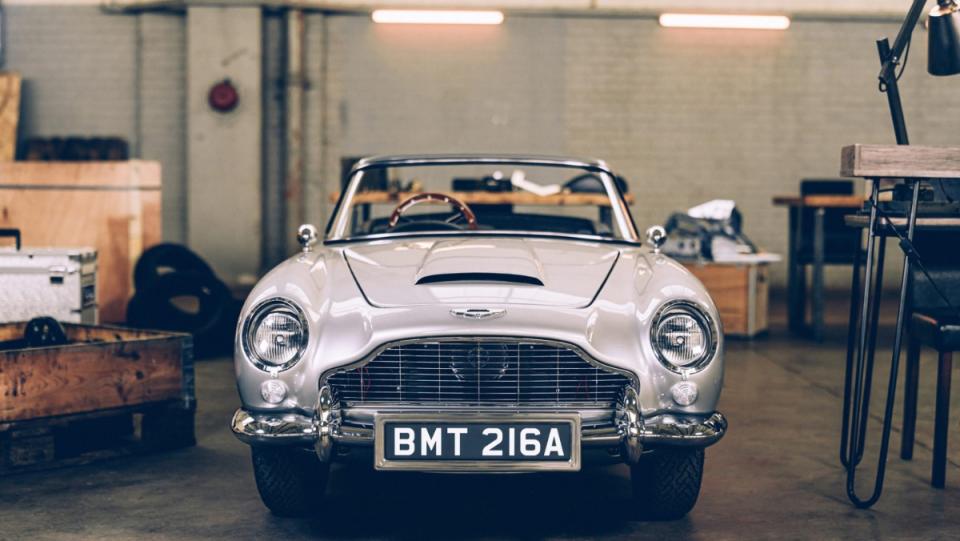 James Bond toy car - Aston Marting DB5 Junior - a silver, model car