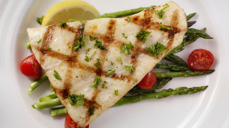 grilled halibut