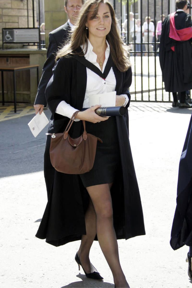 Kate Middleton graduating from St Andrews in 2005.