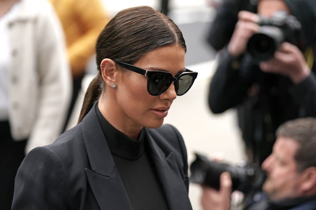 Rebekah Vardy arrives at the Royal Courts of Justice (Aaron Chown/PA) (PA Wire)