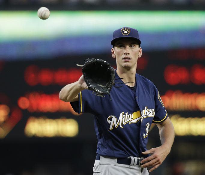 Brent Suter was the Brewers first left-hander starting pitcher since Aug. 28, 2013. (AP)