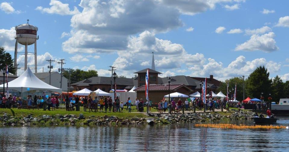 The Mispillion River in Milford pictured on a September day in 2021.