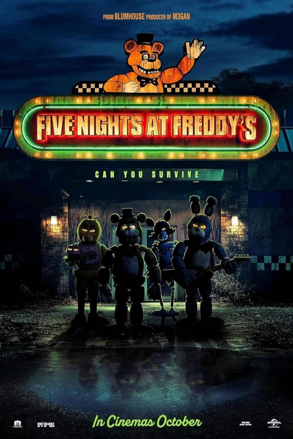 Five Nights At Freddy's fue un éxito en cines y recaudó $297 MDD