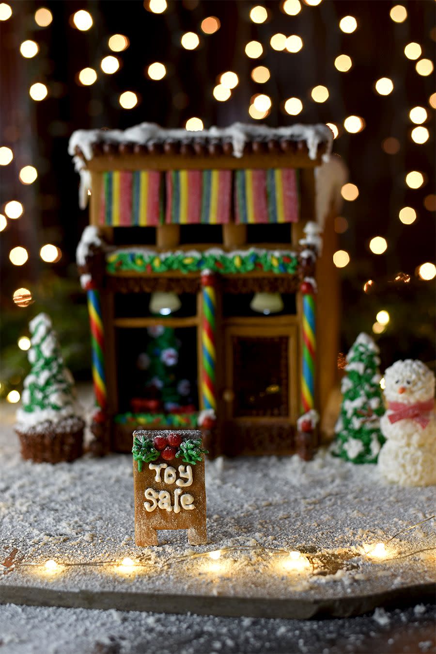 <p>This Victorian-style toyshop is so life-like that there are even fondant toys tucked away inside. </p><p><em><a href="https://vintagekitty.com/victorian-storefront-gingerbread-house-template/" rel="nofollow noopener" target="_blank" data-ylk="slk:See more at Vintage Kitty »;elm:context_link;itc:0;sec:content-canvas" class="link ">See more at Vintage Kitty »</a></em></p>