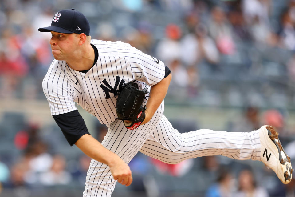 NEW YORK, NY - JULY 03: Michael King #73 of the New York Yankees in action against the New York Mets during a game at Yankee Stadium on July 3, 2021 in New York City. (Photo by Rich Schultz/Getty Images)