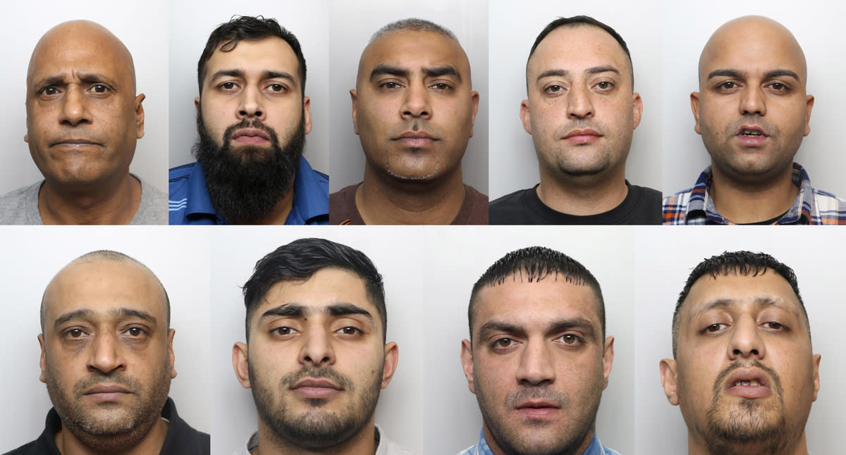 Nine men were jailed over the sexual exploitation of girls who had been in council care in Bradford.