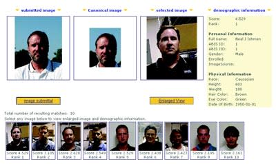 <b><b>Poor lighting can make it more difficult for facial recognition software to verify or identify someone.</b></b> Photo <a class="link " href="http://www.identix.com" rel="nofollow noopener" target="_blank" data-ylk="slk:© Identix Inc.;elm:context_link;itc:0;sec:content-canvas">© Identix Inc.</a>