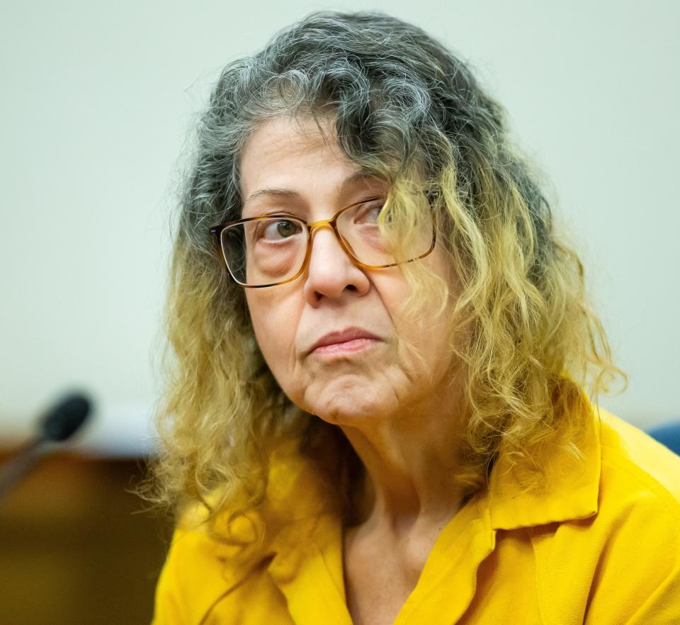 Susan Louis Lorincz, shown in court on Tuesday, is charged with manslaughter in the shooting death of her neighbor Ajike “AJ” Owens last year.